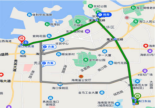 海口東站到秀英港碼頭怎么走 海口東站到秀英港碼頭